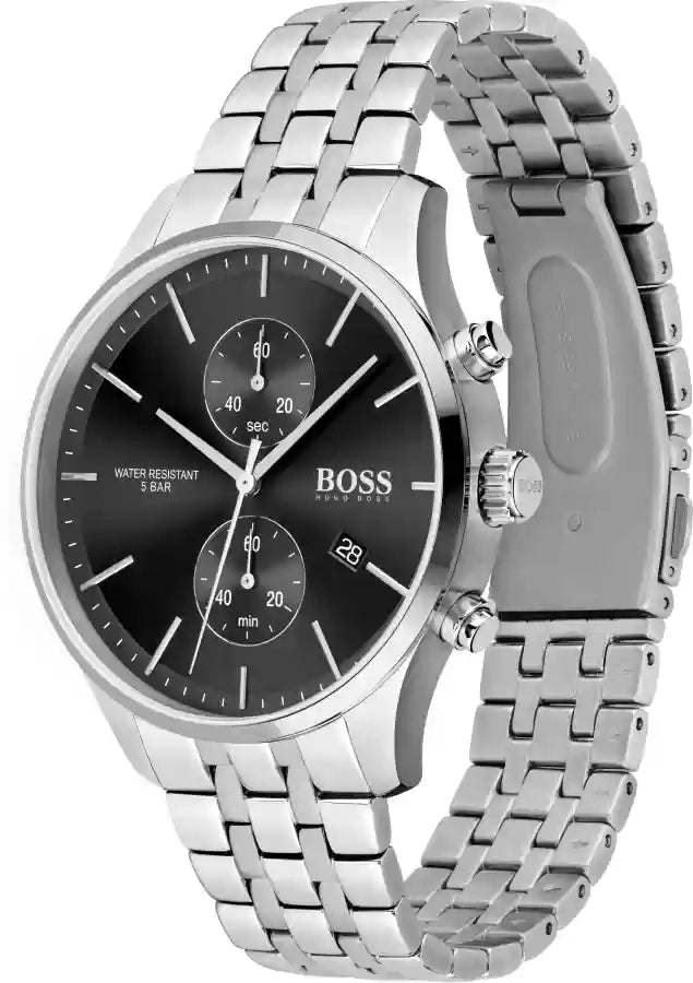 Hugo Boss Men’s Quartz Stainless Steel Black Dial 42mm Watch 1513869