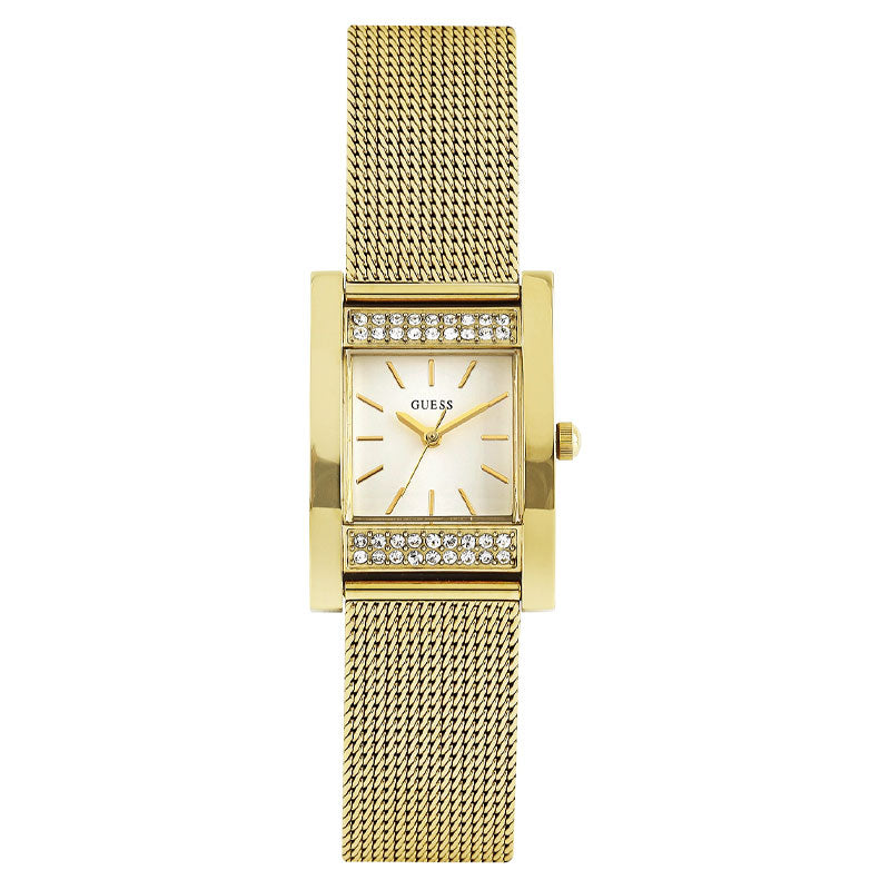 Guess Women’s Quartz Gold Stainless Steel Gold Dial 25mm Watch W0127L2