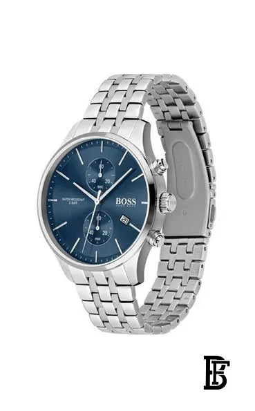 Hugo Boss Men’s Chronograph Quartz Stainless Steel Blue Dial 41mm Watch 1513384