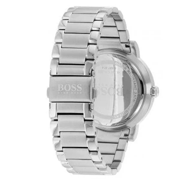 Hugo Boss Men’s Quartz Silver Stainless Steel Black Dial 44mm Watch 1514023