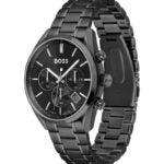 Hugo Boss Men’s Chronograph Quartz Stainless Steel Black Dial 44mm Watch 1513960