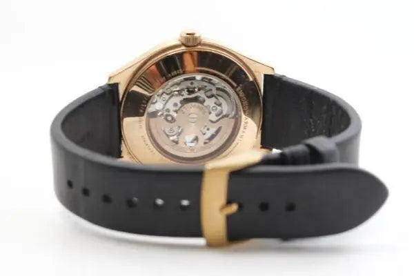 AR60004 Emporio Amani Man Automatic Brown Leather Belt Rose Gold Skeleton Dial 43MM Watch