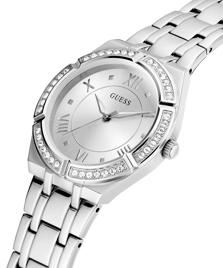 Guess Women’s Quartz Silver Stainless Steel Silver Dial 36mm Watch GW0033L1