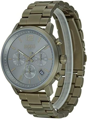 Hugo Boss Men’s Chronograph Quartz Grey Stainless Steel Grey Dial 42mm Watch 1513610