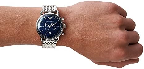 AR11238 Emporio Armani watch with chronograph and blue dial 43 mm