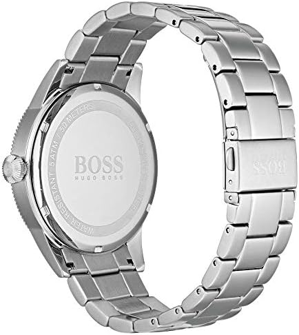 Hugo Boss Men’s Quartz Stainless Steel Black Dial 44mm Watch 1513671