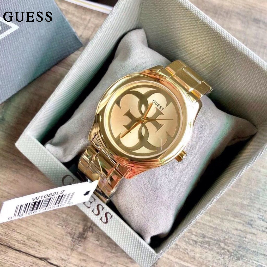 Guess Women’s Quartz Stainless Steel Gold Dial 40mm Watch W1082L2