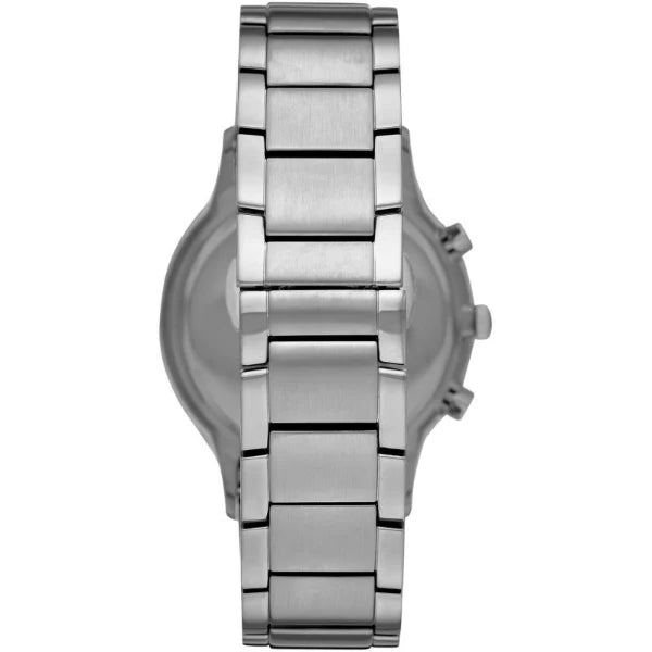 EMPORIO ARMANI Silver Stainless Steel Green Dial Quartz Watch for Gents - AR11507