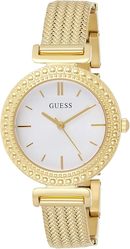 Guess Gold Analog White Dial Women’s Watch W1152L2