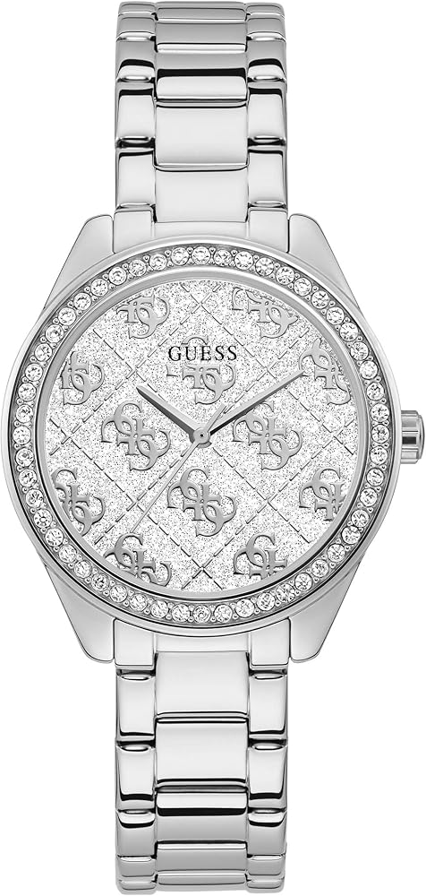 Guess Women’s Quartz Silver Stainless Steel Silver Dial 37mm Watch GW0001L1