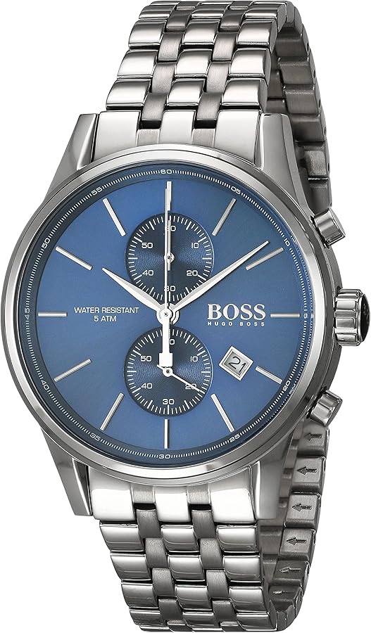 Hugo Boss Men’s Chronograph Quartz Stainless Steel Blue Dial 41mm Watch 1513384