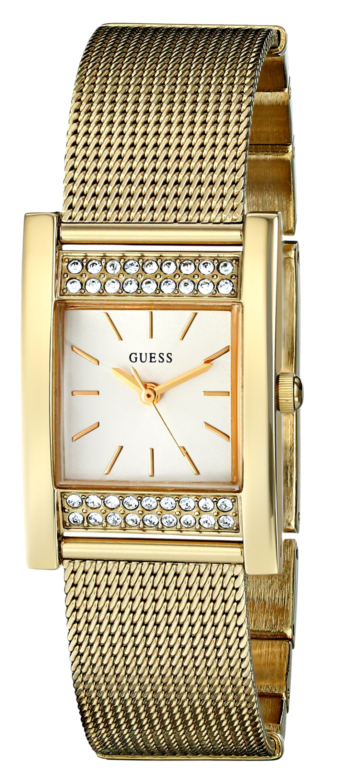 Guess Women’s Quartz Gold Stainless Steel Gold Dial 25mm Watch W0127L2