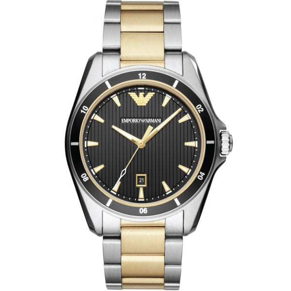 Emporio Armani Mens two tone Watch AR80017 44mm