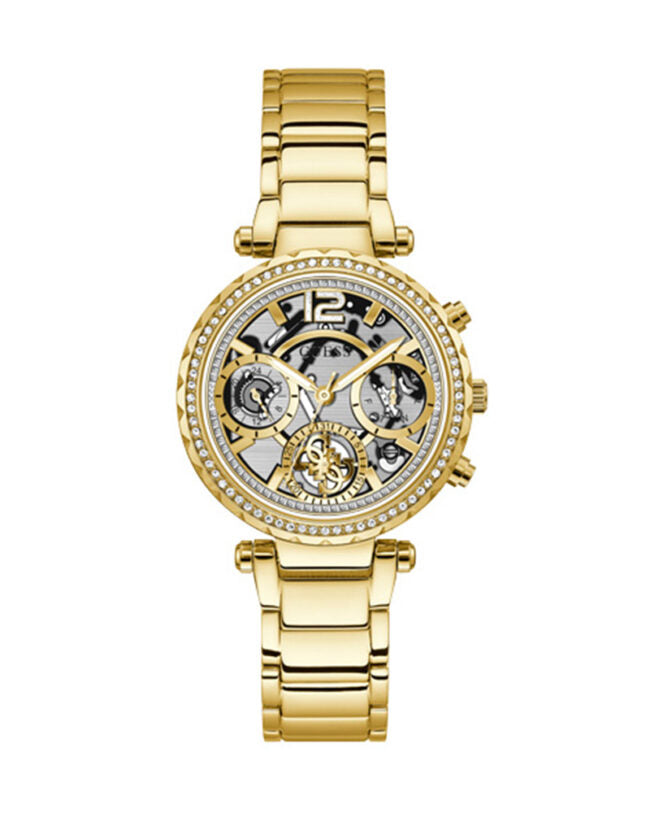 Guess Women’s Quartz Gold Stainless Steel Gold Dial 37mm Watch GW0403L2