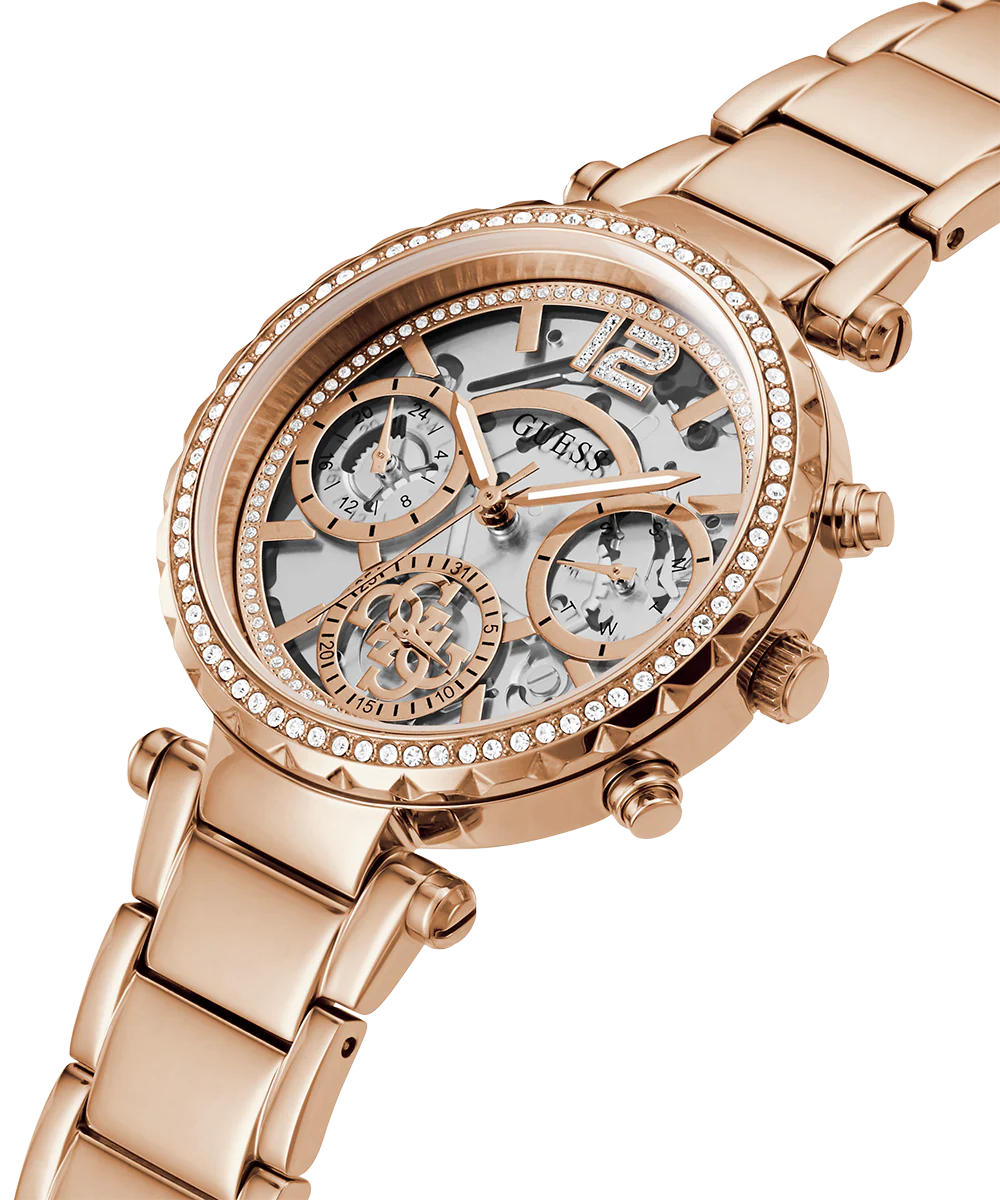 Guess Women’s Quartz Rose Gold Stainless Steel Rose Gold Dial 37mm Watch GW0403L3