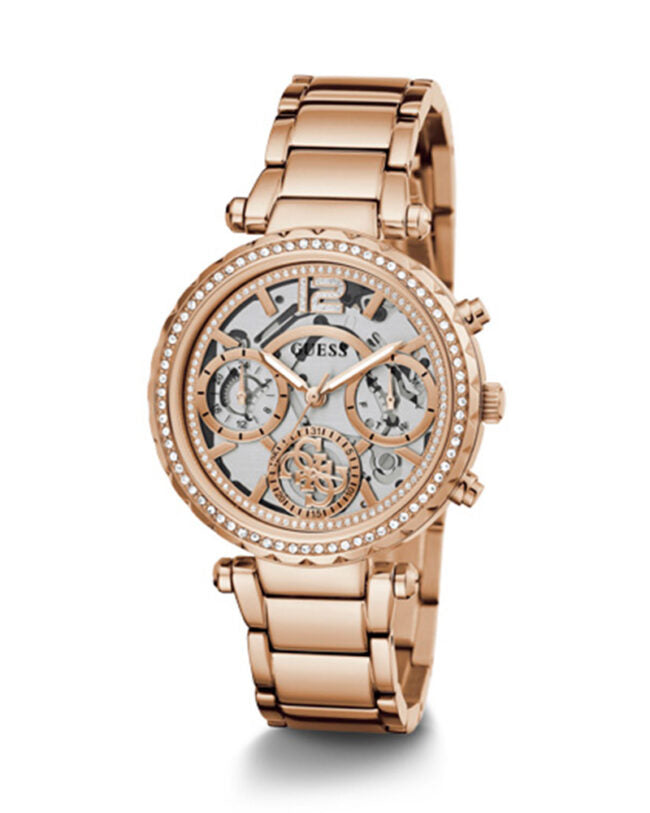 Guess Women’s Quartz Rose Gold Stainless Steel Rose Gold Dial 37mm Watch GW0403L3