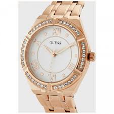 Guess Women’s Quartz Rose Gold Stainless Steel Silver Dial 34mm Watch W1062L3