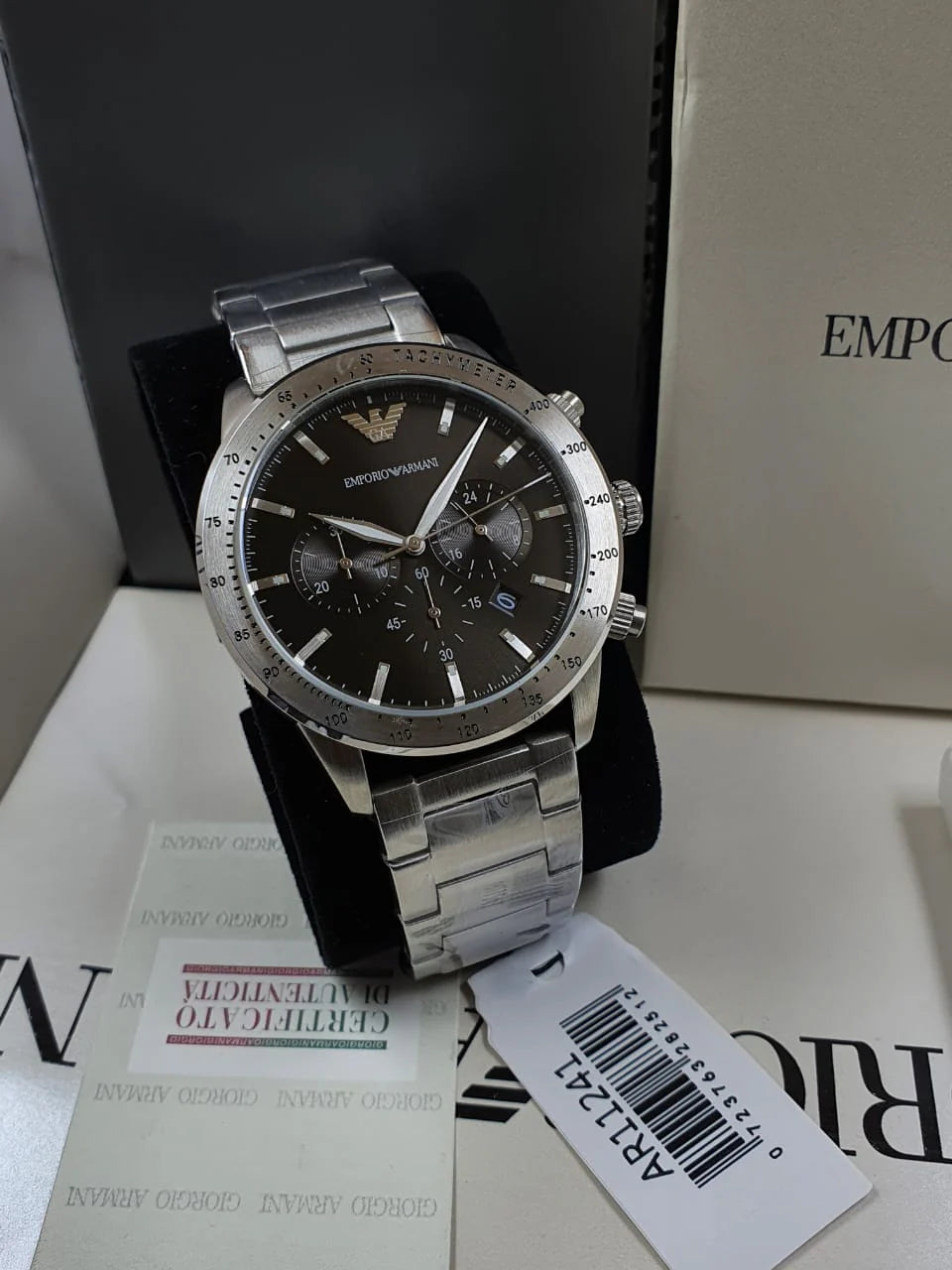 Emporio Armani Men's Analogue Quartz Watch with Stainless Steel Bracelet AR11241