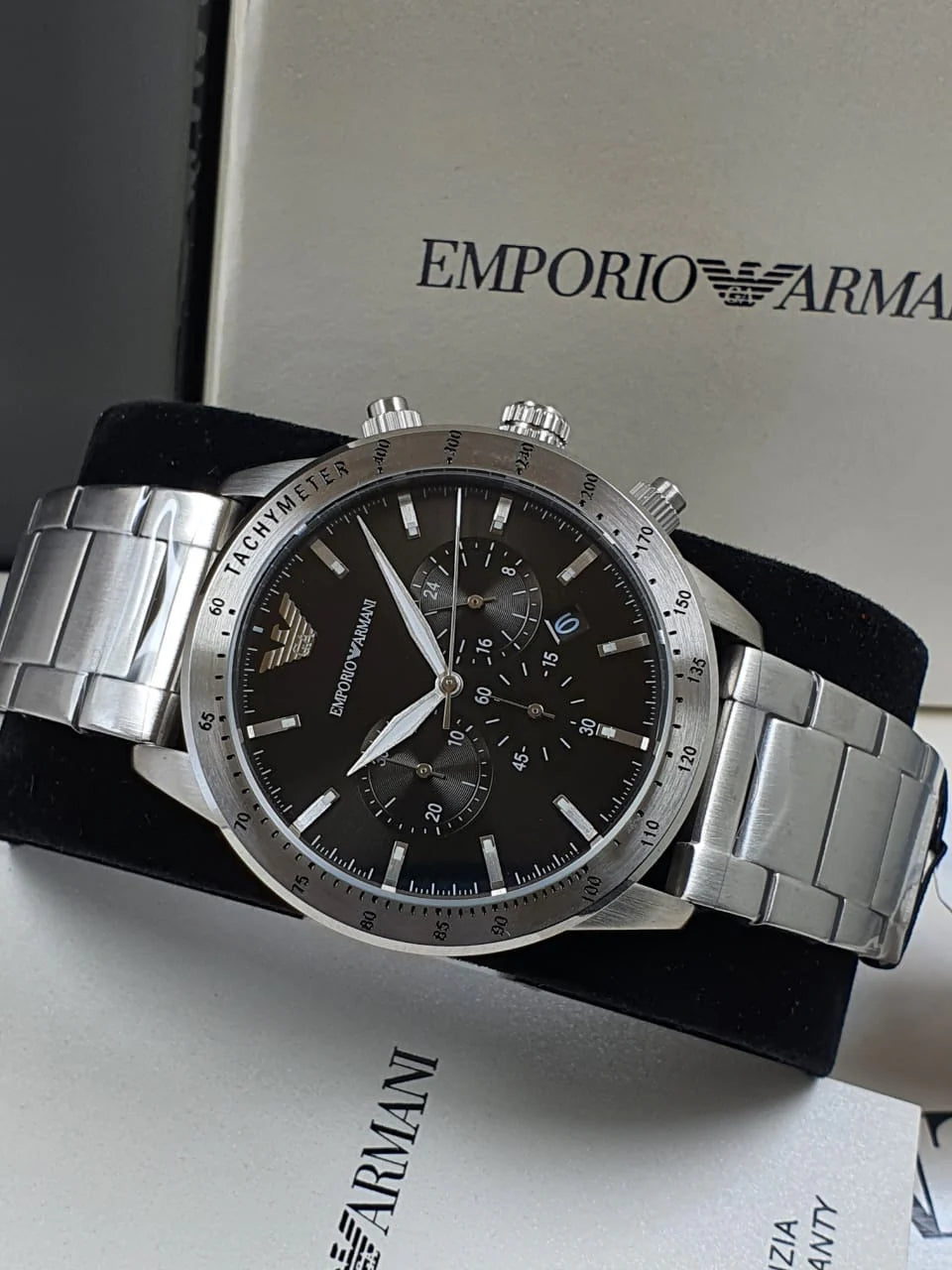 Emporio Armani Men's Analogue Quartz Watch with Stainless Steel Bracelet AR11241