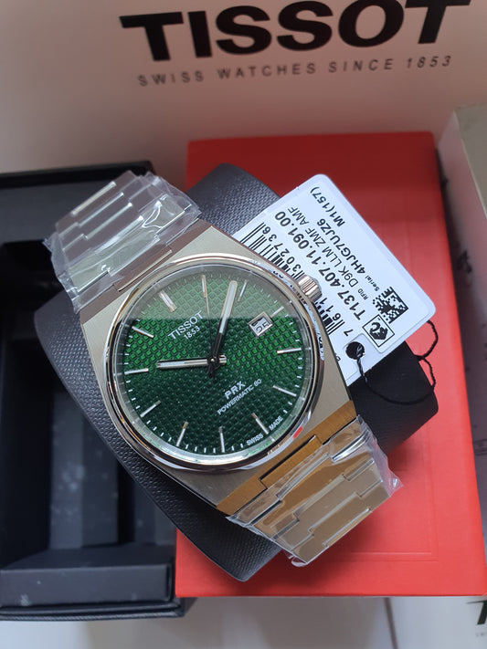 Tissot Prx powermatic 80 green dial T137.407.11.091.00  T-Classic