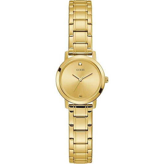 Guess Women’s Quartz Gold Stainless Steel Gold Dial 25mm Watch W012