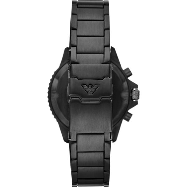 AR11363 Emporio Armani chronograph diver black dial quartz watch for gents 43mm