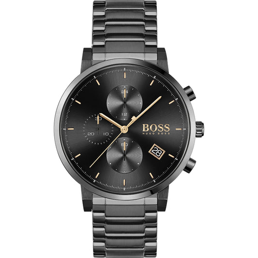 Hugo Boss Men’s Chronograph Quartz Stainless Steel Black Dial 43mm Watch 1513780