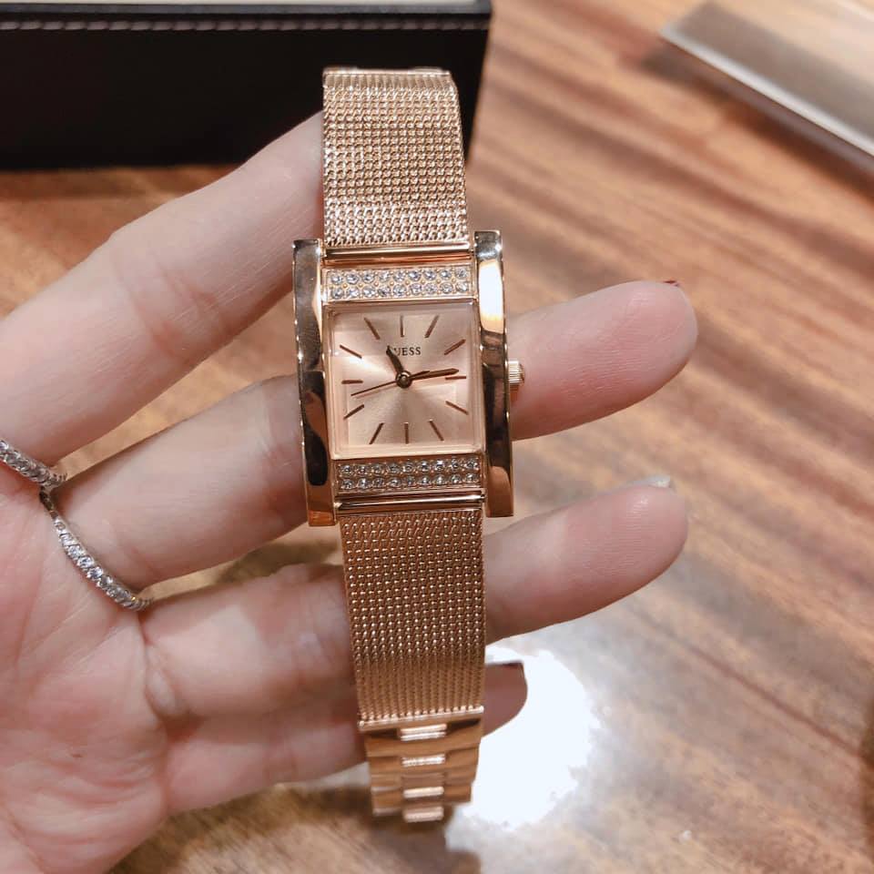 Guess Women’s Quartz Rose Gold Stainless Steel Rose Gold Dial 25mm Watch W0127L3