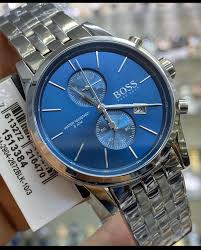 Hugo Boss Men’s Chronograph Quartz Stainless Steel Blue Dial 41mm Watch 1513384