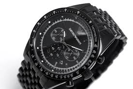 Orignal AR5989 Emporio Armani Black Chronograph Movement Quartz 46MM Watch