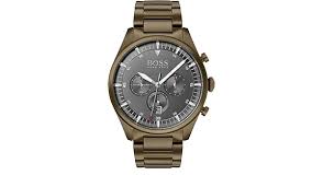 Hugo Boss Mens Quartz Stainless Steel Grey Dial 44MM Watch 1513715