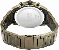 Hugo Boss Mens Quartz Stainless Steel Grey Dial 44MM Watch 1513715