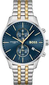 Hugo Boss Men’s Quartz Two-tone Stainless Steel Blue Dial 42mm Watch 1513976