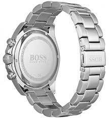 Hugo Boss Menz Quartz Chronograph Stainless Steel 44MM Blue Dial Watch 1513705