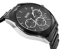 Hugo Boss Menz  Chronograph Quartz  Stainless Steel Black Dial 46MM Watch 1513365