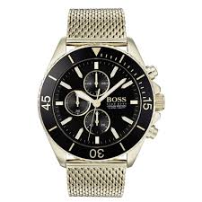 Hugo Boss Menz Chronograph Quartz Stainless Steel Black Dial 48MM 1513703