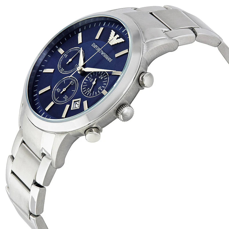 AR2448 Emporio Armani chronograph watch in blue dial 43mm