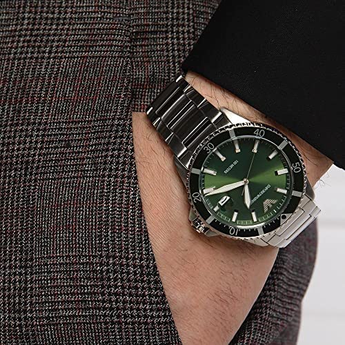 AR11338 Emporio Armani green dial date and stainless steel 42mm