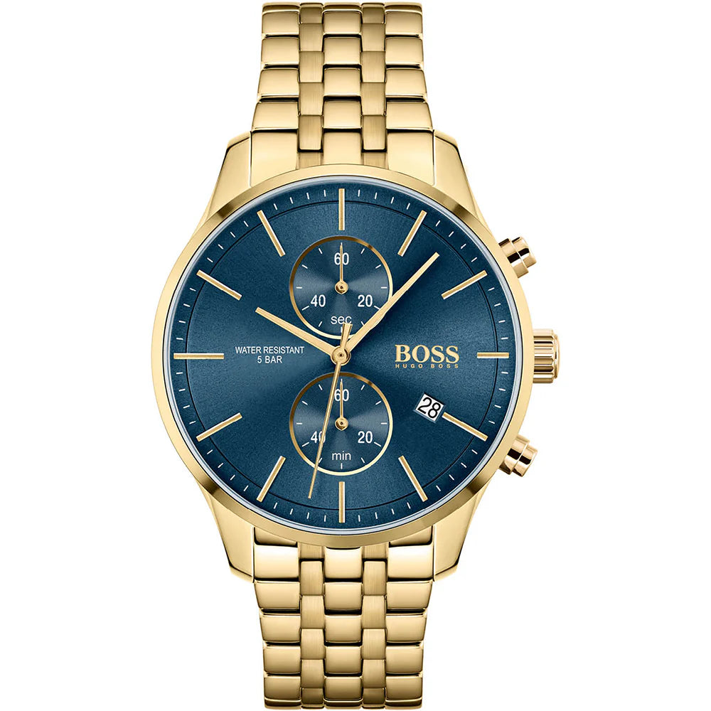 Hugo Boss Men’s Chronograph Stainless Steel Blue Dial 42mm Watch 1513841