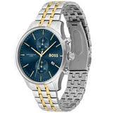 Hugo Boss Men’s Quartz Two-tone Stainless Steel Blue Dial 42mm Watch 1513976