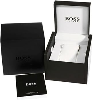 Hugo Boss Men’s Quartz Black Leather Strap Black Dial 44mm Watch 1513077