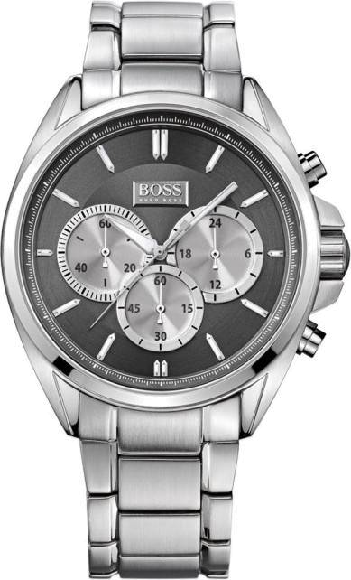 Hugo Boss Men’s Quartz Stainless Steel Black Dial Watch 1512883 45mm