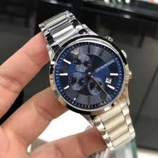 AR11164 Emporio Armani watch with blue dial and date