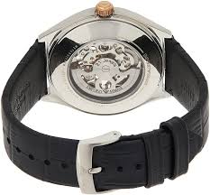 AR60018 Amporio Armani Man Automatic Leather Belt White Dial 43MM Watch