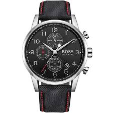 Hugo Boss chronograph black watch dial 1513535 43mm