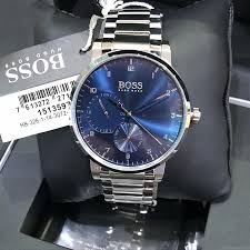 Hugo Boss Men’s Chronograph Quartz Stainless Steel Blue Dial 42mm Watch 1513597