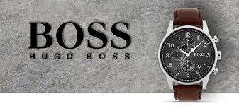 Hugo Boss Men’s Quartz Brown Leather Strap Black Dial 44mm Watch 1513494