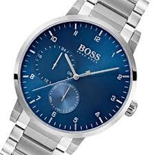 Hugo Boss Men’s Chronograph Quartz Stainless Steel Blue Dial 42mm Watch 1513597