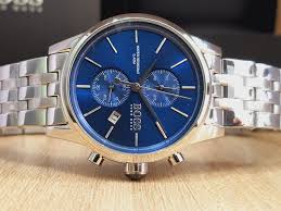 Hugo Boss Men’s Chronograph Quartz Stainless Steel Blue Dial 41mm Watch 1513384