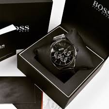 Hugo Boss Menz  Chronograph Quartz  Stainless Steel Black Dial 46MM Watch 1513365